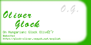 oliver glock business card